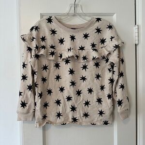 Tea Collection Girls Sweatshirt with Ruffle Size 14